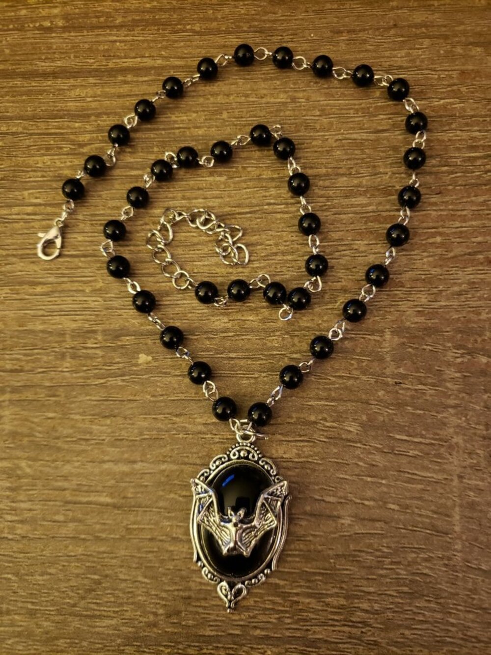 ⭐️ Bat Cameo Goth Style Necklace NEW